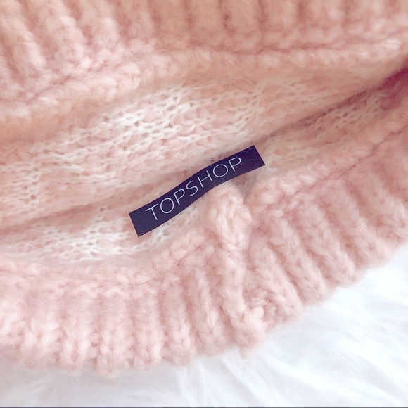 LNWOT TOPSHOP Knitted Beanie with Pompom - Picture 2 of 2